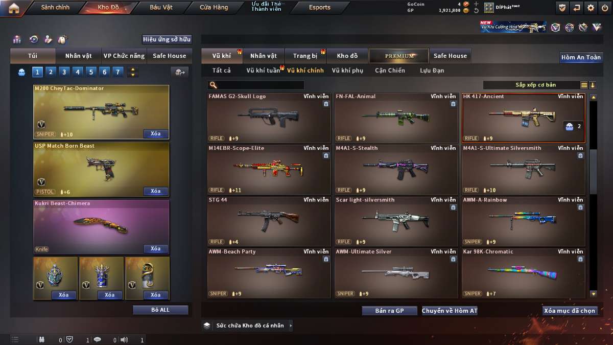 shop acc cf uy tin gia re